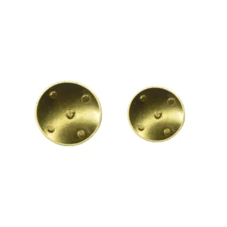 Boucles d'oreilles puce bâtées, or 18k