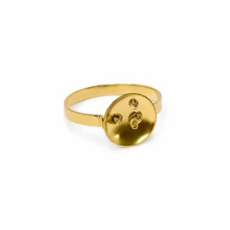 Bague "Bâtée" – Or 18K