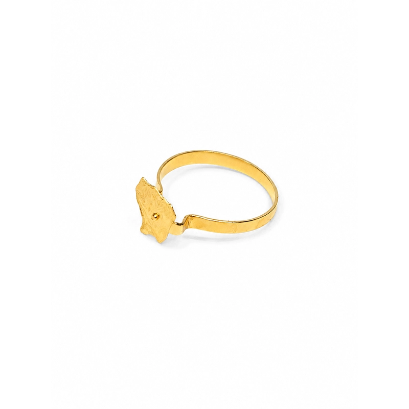Bague "Solitaire Guyane" – Or 18K – Image 2
