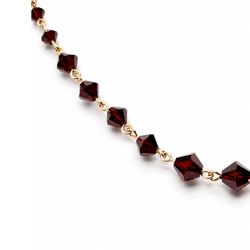 Collier "Chute de Grenats", Or 18K – Image 2