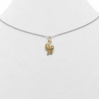Pendentif "Empreinte Guyane" (Modèle Mini), Or 18k