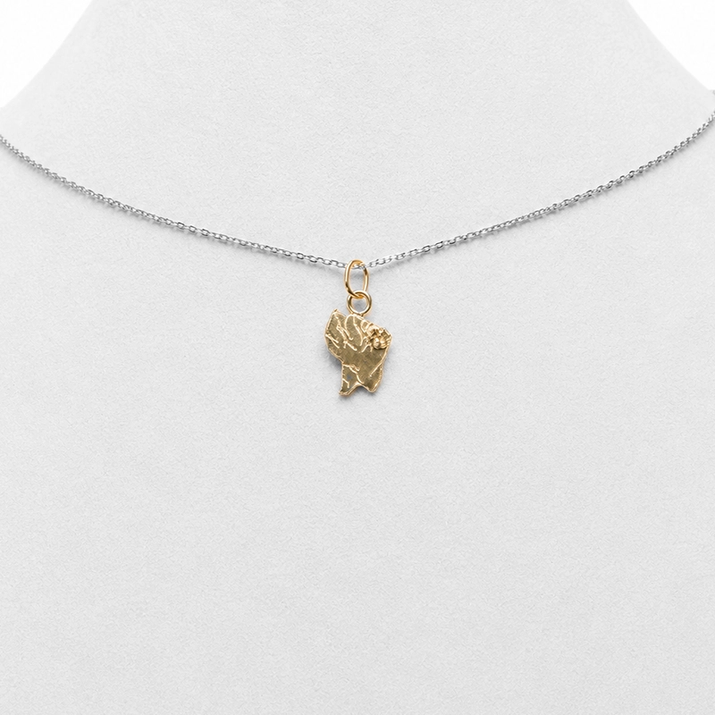 Pendentif "Empreinte Guyane" (Modèle Mini), Or 18k