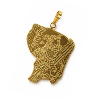 Pendentif "Jaguar de Guyane", Or 18k • Création Originale Atelier Rouge Carat