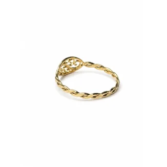 Alternative view of Bague "Volutes Concombre", Or 18k