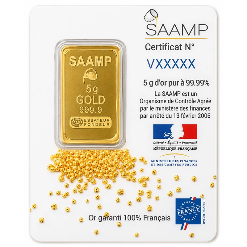 Lingots d’Or Pur 999.9‰ (24 Carats) – Certifiés SAAMP • Investissement & Patrimoine chez Rouge Carat