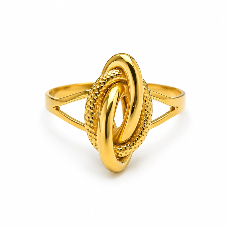 Bague d’Exception "Nœud Forçat", Or 18k • Création Atelier Rouge Carat