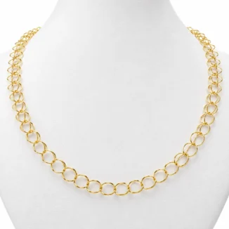 Collier "Maille Haïtienne" (56 cm) – Or 18K • Création Atelier Rouge Carat